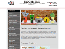 Tablet Screenshot of progressiveglass.com